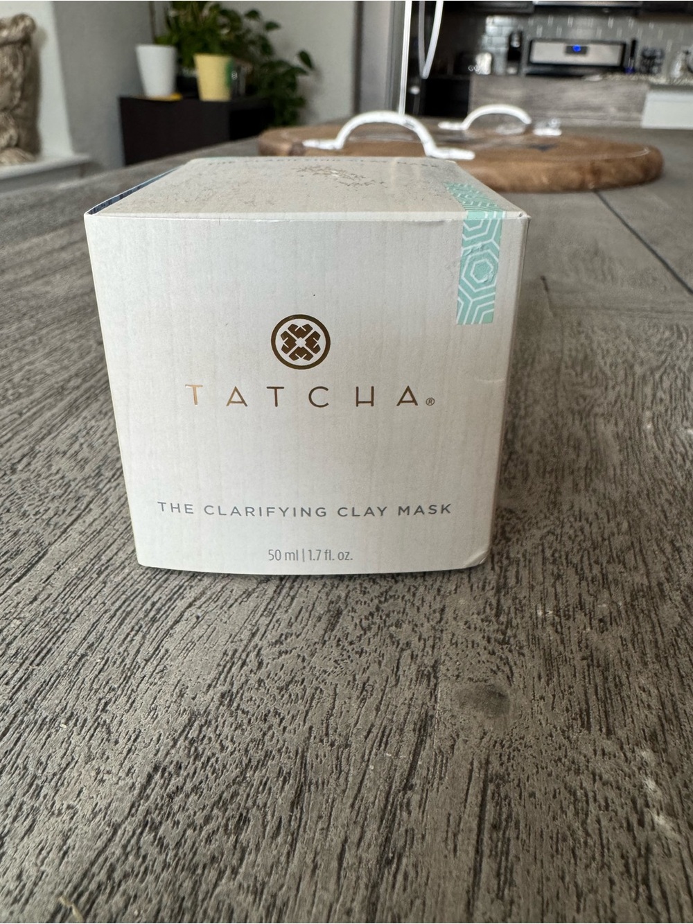 Tatcha Clarifying Clay Mask Box with Teal Accent - Picture 1 of 4